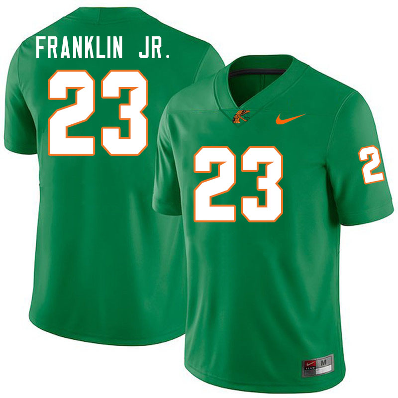 Florida A&M Rattlers #23 Thad Franklin Jr. College Football Jerseys,Uniforms-Green